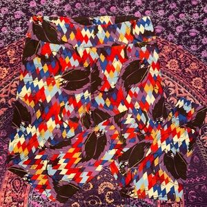 Colorful Geometric Patterned Leggings